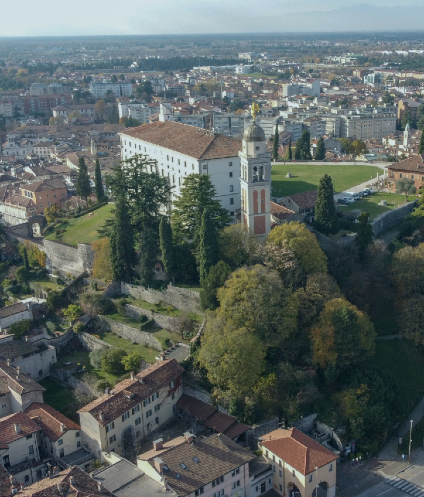 Vista aerea del Castello di Cuneo